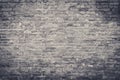 Old vintage and grunge red brick wall background texture with scratches and cracks in black and white color, greyscale tone Royalty Free Stock Photo