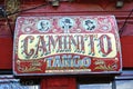 Caminito Tango vintage sign in La Boca, Buenos Aires