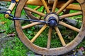 Old vintage horse or donkey cart close up Royalty Free Stock Photo