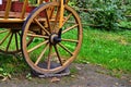 Old vintage horse or donkey cart close up Royalty Free Stock Photo