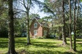 Old vintage house in the Montebello natural historic site of Canada Royalty Free Stock Photo