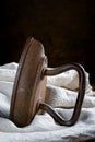 Old vintage iron gray cloth