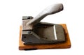 Old vintage iron paper hole puncher Royalty Free Stock Photo