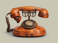 old vintage landline telephone