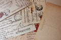 Old vintage letters