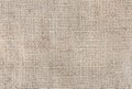 Old vintage linen cloth textile. Burlap rustic texture background Royalty Free Stock Photo