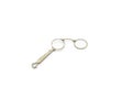 Old vintage lorgnette from the middle of the nineteenth century on the white background