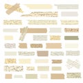 Old Vintage Mini Washi Tape Strips