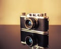 old vintage 35mm analogue photo camera