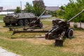 Old vintage mobile artillery vehicle