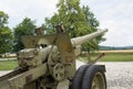 Old vintage mobile artillery vehicle