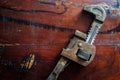 Old Vintage Monkey Wrench Royalty Free Stock Photo