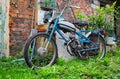 Old vintage moped Royalty Free Stock Photo