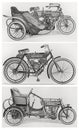 Old vintage motorcycles