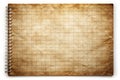 Old notebook sheet. Vintage notebook paper. Paper texture. Abstract background Royalty Free Stock Photo