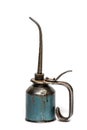 Old, vintage oil can with long spout Royalty Free Stock Photo