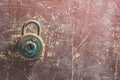 Old vintage padlock Royalty Free Stock Photo