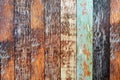 Old painted wood wall - texture or background