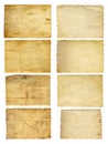 Old vintage paper banners set Royalty Free Stock Photo