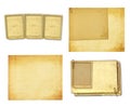 Old vintage paper with grunge frames for photos Royalty Free Stock Photo