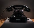 The old and vintage phone, close up Royalty Free Stock Photo