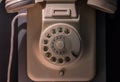 The old and vintage phone, close up Royalty Free Stock Photo