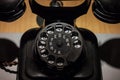 The old and vintage phone, close up Royalty Free Stock Photo