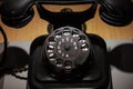 The old and vintage phone, close up Royalty Free Stock Photo