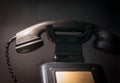 The old and vintage phone, close up Royalty Free Stock Photo