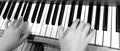 Old Vintage Piano Keys Ebony Ivory Black White Royalty Free Stock Photo