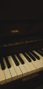 Old vintage piano keys Royalty Free Stock Photo