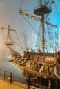 Old vintage pirate ship Royalty Free Stock Photo