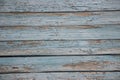 Old vintage planked wood board weathered painted in aquamarine teal color Royalty Free Stock Photo
