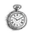 old vintage pocket watch ai generated Royalty Free Stock Photo