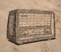 Old vintage radio