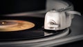 Old vintage record player Royalty Free Stock Photo