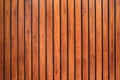 Old vintage red brown wood lath wall cladding for background