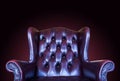 Old vintage red leather chair Royalty Free Stock Photo