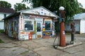 Old Vintage Retro Gas Station