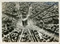 Old vintage paper print Paris, Arc de Triomphe in 1934 Royalty Free Stock Photo