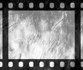 Old vintage retro 35 mm grunge film frame Royalty Free Stock Photo