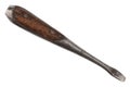 Old vintage retro rusty screwdriver