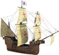 Spanish Galleon, Sailing Ship, Isolated