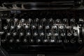 Old vintage retro typewriter keyboard Royalty Free Stock Photo