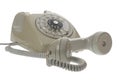 Old vintage rotary style telephone - handset off