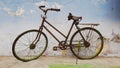 old vintage rusted aged bicycle