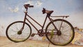 old vintage rusted aged bicycle