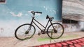 old vintage rusted aged bicycle