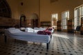 Old vintage sanatorium room with beds Royalty Free Stock Photo