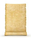 Old vintage scroll isolated Royalty Free Stock Photo